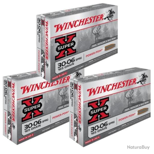 Balles Winchester Power Point Cal. 3006 Springfield Par 3 165 3006