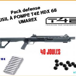 Pack DEFENSE 40 JOULES Fusil à pompe T4E HDX 68 d'Umarex 