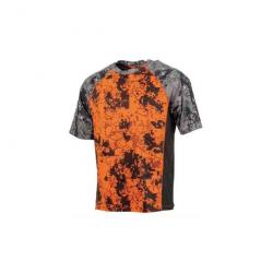 T shirt manches courtes Somlys stretch digital Orange