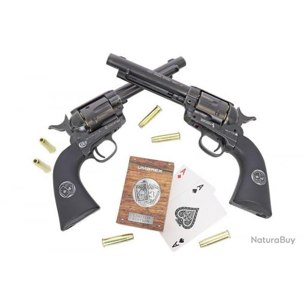 Ensemble Duel Revolvers SAA Double Aces 4,5 mm Edition Limite Colt