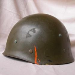 WW2/POSTWAR FRANCE SOUS CASQUE DE CASQUE FRANCAIS MODELE TTA 51 " FD 195.