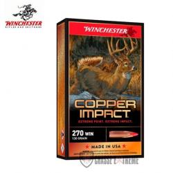 20 Munitions WINCHESTER 130Gr Cal 270 Wsm Extreme Point Copper Impact