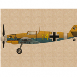 Affiche, poster vintage d'avion pour décoration, taille 21x30cm modèle 2