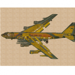 Affiche, poster vintage d'avion pour décoration, taille 21x30cm modèle 9
