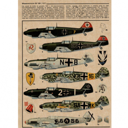 Affiche, poster vintage d'avion pour décoration, taille 21x30cm modèle 11