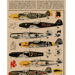 Affiche, poster vintage d'avion pour décoration, taille 42x30cm modèle 5