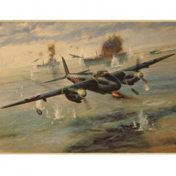 Affiche, poster vintage d'avion couleur pour décoration, taille 30x21cm modèle 10