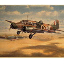 Affiche, poster vintage d'avion couleur pour décoration, taille 30x21cm modèle 26