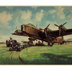Affiche, poster vintage d'avion couleur pour décoration, taille 30x21cm modèle 28