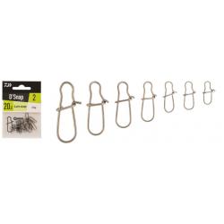 Agrafe Daiwa Lure Snap 13kg n°0 par 20