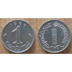 France 1 Centime 1967 Epi Piece Franc Centime Francs