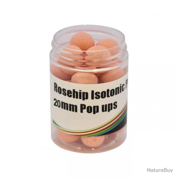 Bouillette Flottante Mistral Baits Pink Pop Up - Rosehip - 100Ml 20MM