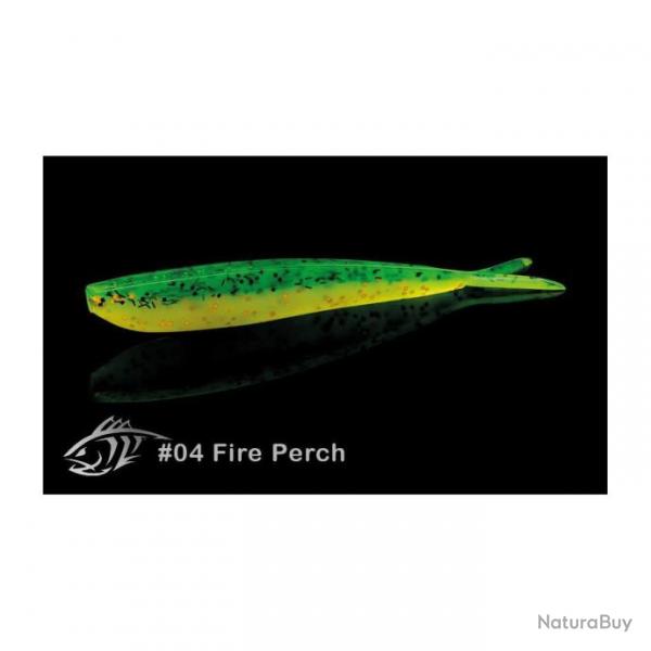 Leurre Lunker City Fin-S Fish 5" 13cm FIRE PERCH