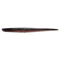 Leurre Lunker City Slug-Go 6" 15cm BLACK RED FLASH