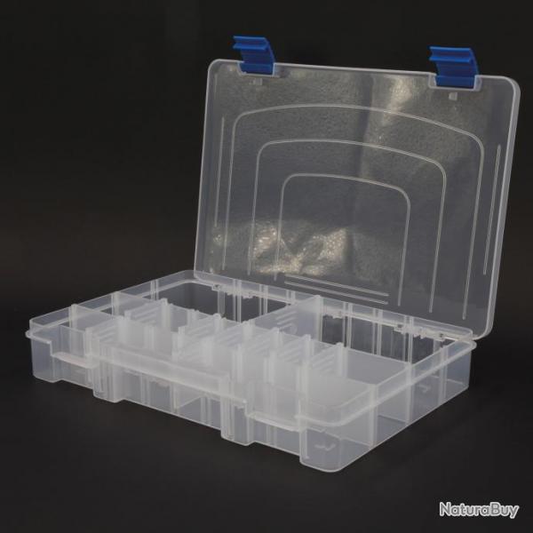 Boite Plastique Scratch Tackle - 12 Cases (28x19.5x4.5cm)