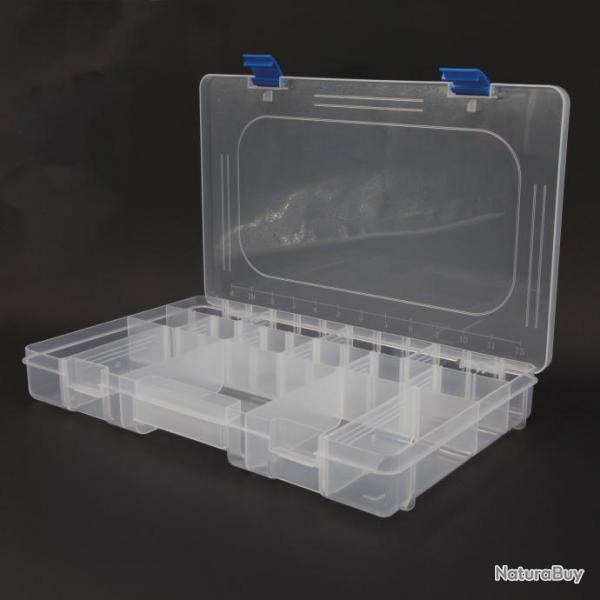 Boite Plastique Scratch Tackle - 15 Cases (36x22.5x5cm)