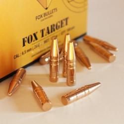 Ogives sans plombs cal.30 (.308) 165 grains FOX BULLETS TARGET