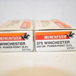 38 Balles Winchester calibre 375 win