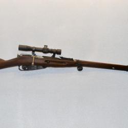 Carabine Mosin Nagant  Model 1891/30 Sniper "Lunette PEM"rare Calibre 7.62x54R