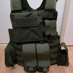Gilet Tactique Flyye industries Force Recon Version Land OD Taille S neuf