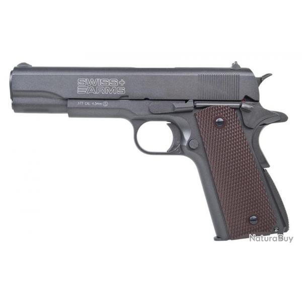 PISTOLET A PLOMB CO2 SWISS ARMS 1911 BLOW-BACK 4.5 MM