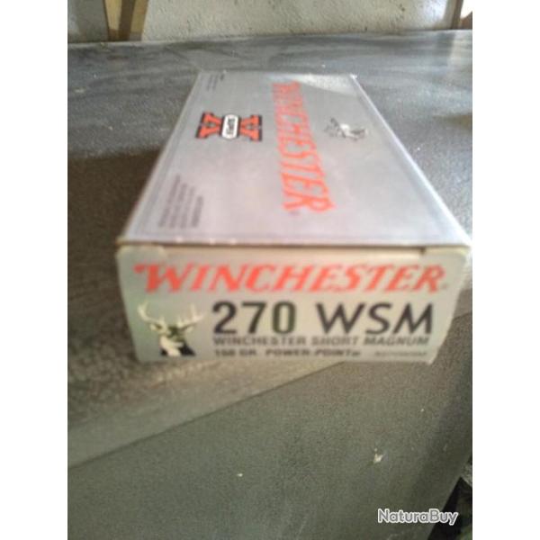 270wsm winchester power point Balles Calibre 270 WSM (10311249)
