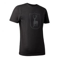 T-shirt avec logo Noir Deerhunter