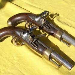 Authentique paire de pistolets An XIII