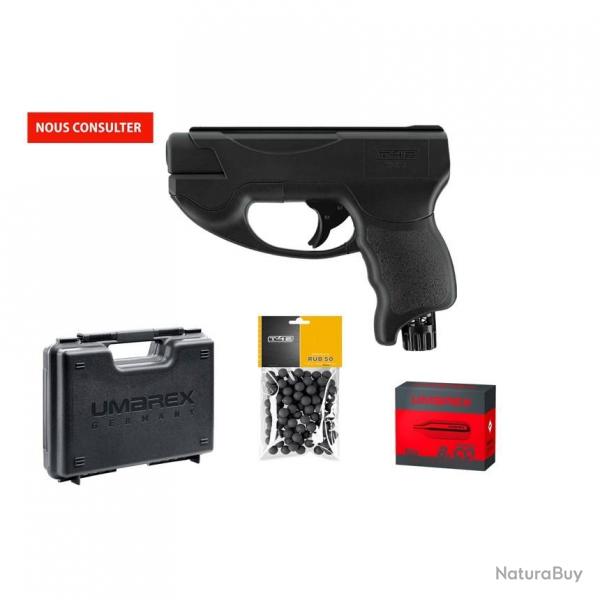 Pack prt  tirer TP50 C T4E cal. 50 - 7.5 J (100 billes, 10 cartouches CO2, mallette)
