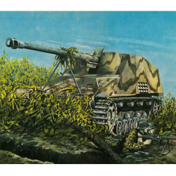 Affiche, poster vintage de chars couleur pour décoration, taille 42x30cm modèle 17