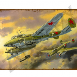 Affiche, poster vintage d'avion rétro pour décoration, taille 20x30cm modèle 7