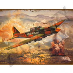 Affiche, poster vintage d'avion rétro pour décoration, taille 20x30cm modèle 8