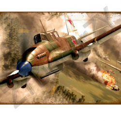 Affiche, poster vintage d'avion rétro pour décoration, taille 20x30cm modèle 12