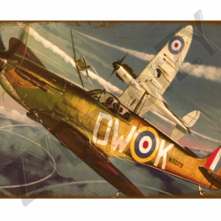 Affiche, poster vintage d'avion rétro pour décoration, taille 20x30cm modèle 13