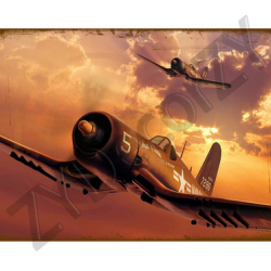 Affiche, poster vintage d'avion rétro pour décoration, taille 20x30cm modèle 16