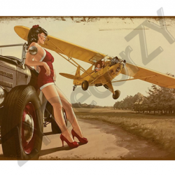 Affiche, poster vintage d'avion rétro pour décoration, taille 20x30cm modèle 17