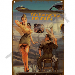 Affiche, poster vintage d'avion rétro pour décoration, taille 20x30cm modèle 21