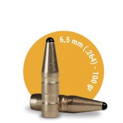 Ogives sans plombs cal. 6,5 (264) 100 grains FOX BULLETS HUNTER