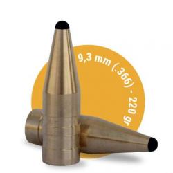 Ogives sans plombs cal. 9,3 mm (.366) 220 grains FOX BULLETS HUNTER