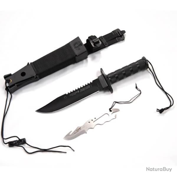 Couteau de survie Aitor Jungle King I noir