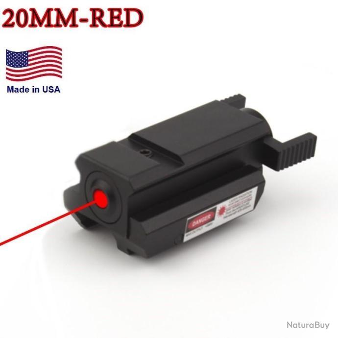 Viseur Laser Rouge Tactique Tissot, Rail Picatinny 20mm Pour Fusil – Neuf
