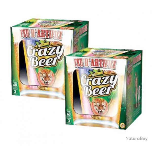 2X Feu d'artifice - Crazy Beer - 1 minutes d'effet lumineux