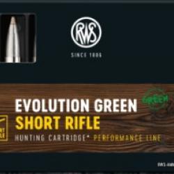 Munitions RWS cal.308win evolution green short rifle 9g 139gr par 20