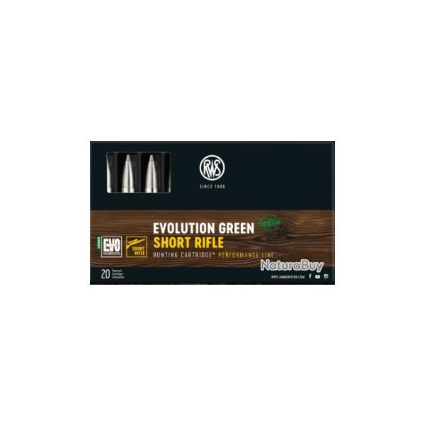 Munitions RWS cal.308win evolution green short rifle 9g 139gr par 20