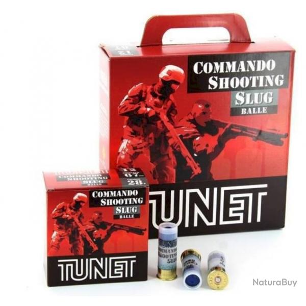 100 CARTOUCHES TUNET COMMANDO SHOOTING SLUG 12/67