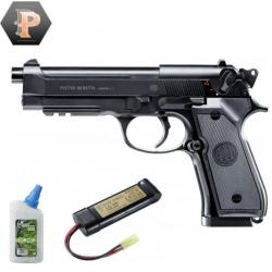 Pistolet Beretta M92 A1 billes 6mm électrique full auto 0.5J + batterie + billes