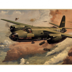 Affiche, poster vintage d'avion et de guerre pour décoration, taille 30x21cm modèle 3