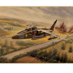 Affiche, poster vintage d'avion et de guerre pour décoration, taille 30x21cm modèle 4