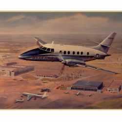 Affiche, poster vintage d'avion et de guerre pour décoration, taille 30x21cm modèle 5