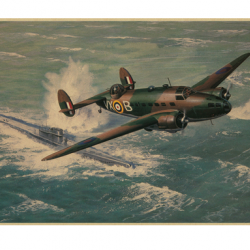 Affiche, poster vintage d'avion et de guerre pour décoration, taille 30x21cm modèle 8